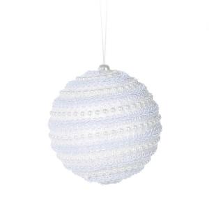 Karácsonyfadísz gömb glitter 8cm CAA005900 4f