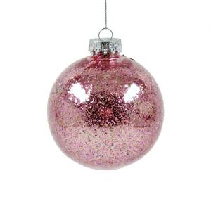 Karácsonyfadísz gömb glitteres 10cm CAA114710 4f