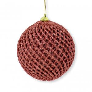 Karácsonyfadísz gömb glitteres 10cm CAA126500 2f