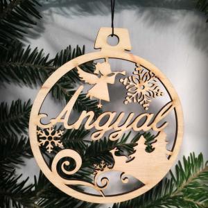 Karácsonyi Díszgömb - Angyal – Karácsonyfa dísz – Karácsonyi ajándék