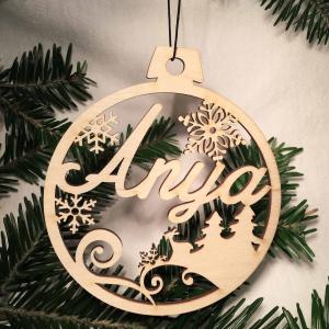 Karácsonyi Díszgömb - Anya – Karácsonyfa dísz – Karácsonyi ajándék