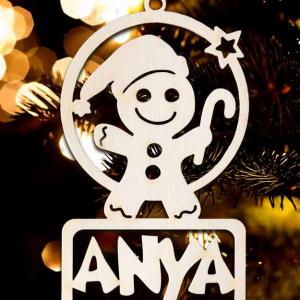 Karácsonyi Díszgömb - Anya Mézi – Karácsonyfa díszek – Karácsonyi ajándék ötletek