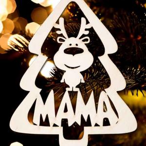 Karácsonyi Díszgömb - Mama Fenyő - Karácsonyfa dísz – Karácsonyi ajándék