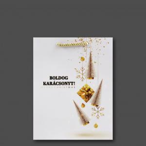 Karácsonyi dísztasak közép 18x10x23cm 629203
