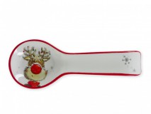 Karácsonyi fakanáltartó rénszarvas 24cm