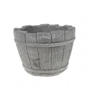 Kaspó cement dézsa D12 H11 szürke