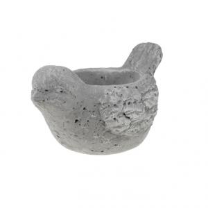 Kaspó galamb cement D9 H9 szürke