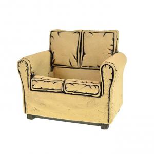 Kaspó kő 17*11*15cm fotel forma krém