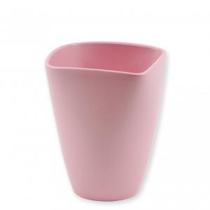Kaspó négyszögletű világos rózsaszín 17cm