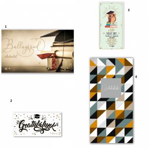 Képeslap zsebes ballagási + boríték 10,5x21cm