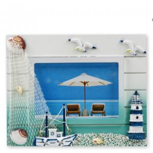 Képkeret hajós fekvő 12x8cm-es képhez