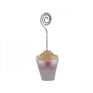 Kerámia csipesz menyasszony felső 11cm ültetőkártyához