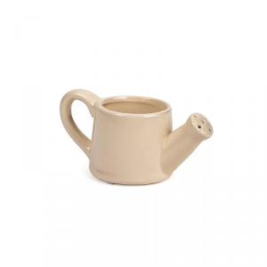 Kerámia locsoló kanna krém 7,3x7cm