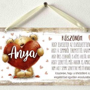 Kicsi Dekor Tábla - Köszönöm, hogy elviselted - Ajándék anyáknak