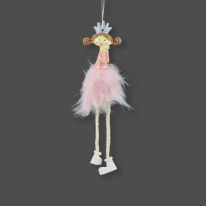 Királylány figura rózsaszín akasztós 631411 2f