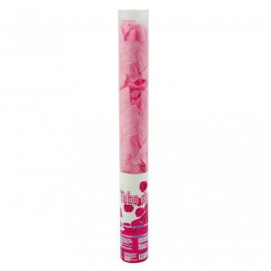 Konfetti kilövő rózsaszín rózsaszirom 58cm