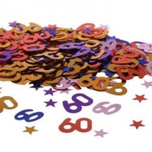 Konfetti, metál multicolor, 60-es, 14 gr/csomag