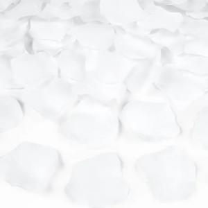 Konfetti, rózsaszirom, papírból, fehér, 500 db/csomag