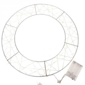 Koszorú drót 150 LED-es elemes (elem nélkül) D40cm