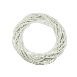 Koszorú vessző 30*3.5 cm fehér