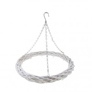 Koszorú vessző D30 akasztós fehér