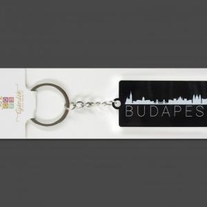 Kulcstartó Budapest fekete 7,5cm