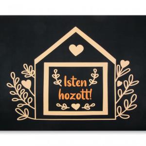 Lábtörlő Isten hozott házikós 60x40cm