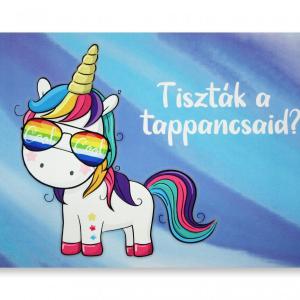 Lábtörlő Tiszták a tappancsaid? Unicornis 60x40cm