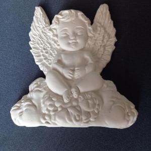 Lapos angyal gipsz kegyeleti figura