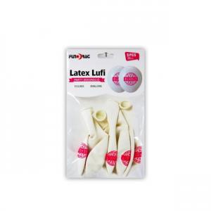 Latex lufi elkelt fehér 5db 30cm