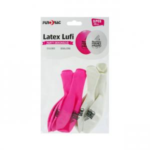 Latex lufi nemsokára férjhez megyek fehér-rózsaszín 5db 30cm