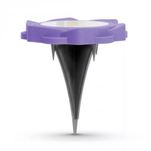 LED-es leszúrható szolár lámpa lila - hidegfehér - 11,5 x 2,3 cm