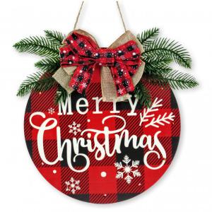 LEDes világító ajtódísz Merry Christmas 34cm 629449