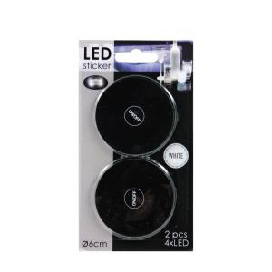 LEDes világító matrica fehér 2db 6cm 105900000