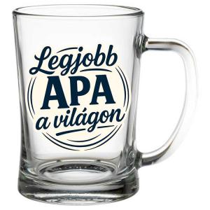 Legjobb Apa a világon – Söröskorsó Apáknak 500 ml