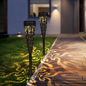 Leszúrható szolár lámpa - 1 melegfehér LED - 28,5 x 7 cm