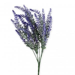 Levendula csokor mű 25fej 35cm