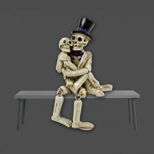 Lógólábú csontvázpár figura 7,5cm