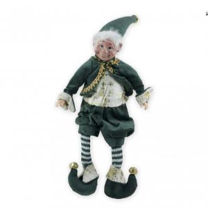 lógólábú Elf figura zöld/bordó 30cm AMA001000 2f