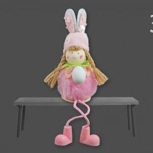 Lógólábú kislány +nyuszifül 11cm 3féle