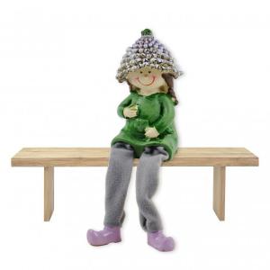 Lógólábú levendula figura fiú/lány 9cm