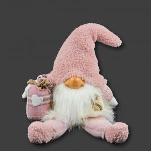 Lógólábú manó rózsaszín ruhában 32cm ALX615650