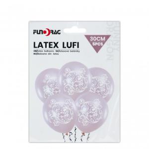 Lufi esküvőre ekrü 5db 30cm