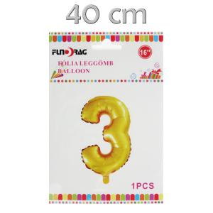 Lufi fólia arany 3-as 40cm
