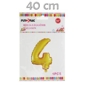 Lufi fólia arany 4-as 40cm
