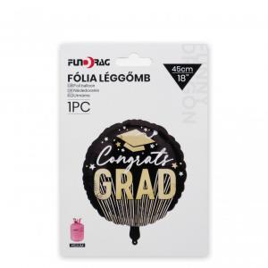 Lufi fólia Congrats Grad ballagós 45cm fekete