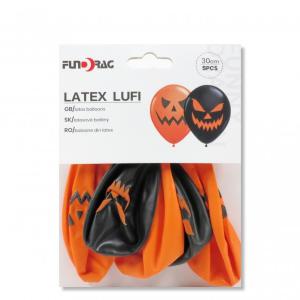 Lufi Halloween fekete/narancs 5db 30cm
