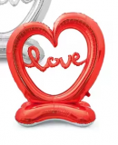 Lufi szív 150 cm piros