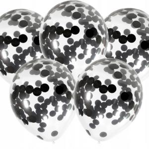 Lufik KONFETTI 1-99 ÁTLÁTSZÓ fekete  5db