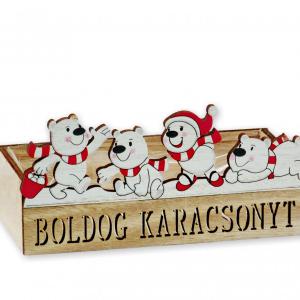 Macis dobozka Boldog Karácsonyt 17,5x8,5cm 581620